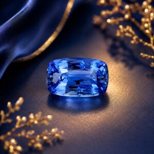 Cornflower Blue Sapphire Cushion 5.01 cts